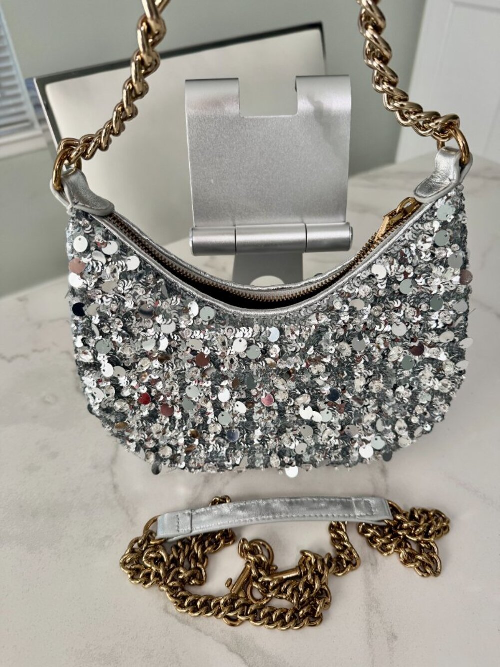 Kurt Geiger Small Chelsea Chain Hobo Bag - Picture 5 of 11